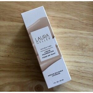 LAURA GELLER DOUBLE TAKE MEDIUM BUILDABLE COVEREGE LIQUID FOUNDATION #PORCELAIN